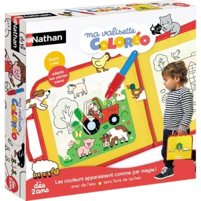Afbeelding van Nathan My Coloréo koffer Magisch kleuren op water ontwikkelt de creativiteit van peuters vanaf 2 jaar, meerkleurig