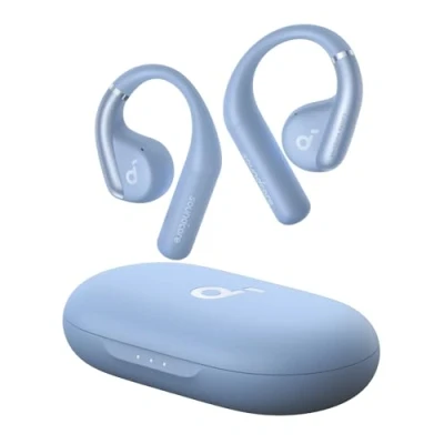 Afbeelding van soundcore door Anker, AeroFit draadloze open oordopjes, supercomfort, goede pasvorm, ergonomische oorhaakjes, gebalanceerd geluid, IPX7, 42 u speeltijd, Bluetooth 5.3, appbediening, duidelijk bellen