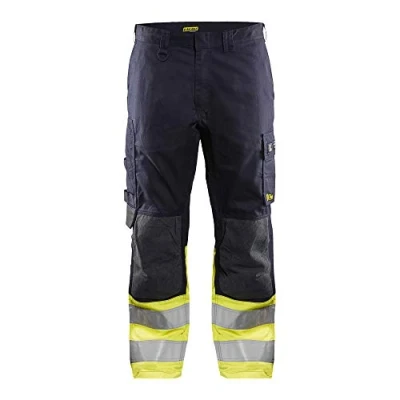 Afbeelding van Blaklader Multinorm werkbroek Inherent 1488 1512 Marine/High Vis Geel C150