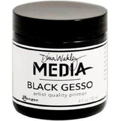 Afbeelding van Primer Zwarte Artist Quality Dina Wakley Black Gesso 118 ml