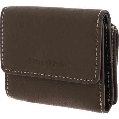 Afbeelding van Marc O&#039;Polo Leren Portemonnee Jean Combi Wallet Nutshell Brown Bruine