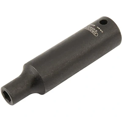Afbeelding van Draper 5063 1/4&quot; vierkante aandrijving expert Hi Torq metrische diepe slagaansluiting, 4 mm maat, blauw