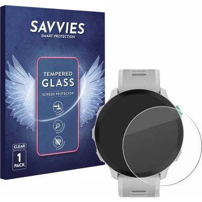 Afbeelding van Savvies Glas Screenprotector voor Garmin Forerunner 55 Gehard Beschermglas 9H