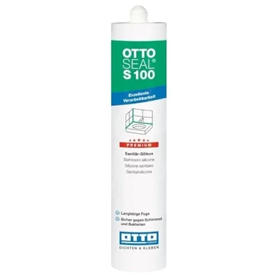 Afbeelding van OTTOSEAL S100 premium sanitaire siliconen 300ml C02 grijs