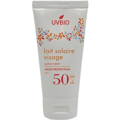 Afbeelding van Uvbio Sunscreen face tube SPF50 bio 50ml