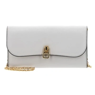 Afbeelding van COCCINELLE Leren Portemonnee Magie Mini Bag Wallet Grained Leather Coconut Milk Crème