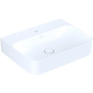 Afbeelding van Villeroy &amp; Boch Finion wastafel stone white ceramic+ (60 x 47 cm) 1