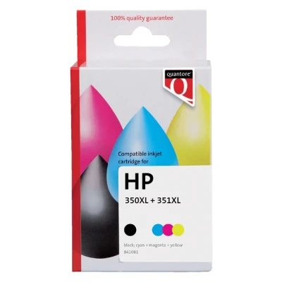 Afbeelding van Inktcartridge Quantore alternatief tbv HP CB336EE CB338EE 350XL 351XL zwart en kleur