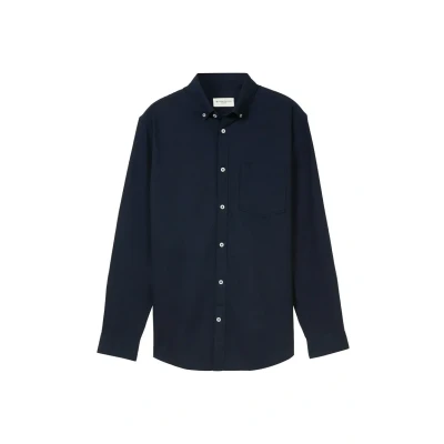 Afbeelding van TOM Tailor MIT Brusttasche Overhemd, Heren, Maat: Small, Sky captain blue