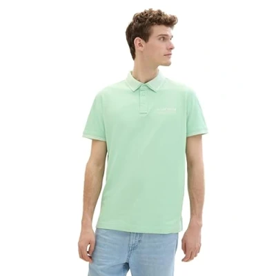 Afbeelding van TOM Tailor MIT LOGO Print Poloshirt, Heren, Maat: 3XL, Paradise mint