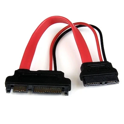Afbeelding van StarTech.com 15cm Slimline SATA naar Adapter met Voeding F/M