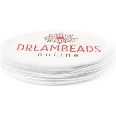 Afbeelding van Satijnkoord (1 mm) White (15 Meter)