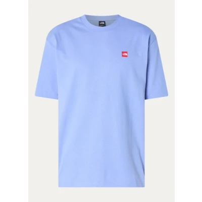 Afbeelding van The North Face heren T shirt met logo en backprint in de kleur Lavendel, maat: XS