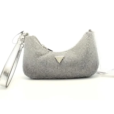Afbeelding van Guess Zalina MINI Handtas silvercoloured, Dames, Maat: One Size, Silver coloured