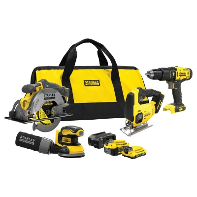 Afbeelding van Stanley FATMAX SFMCK412MDS V20 18V 4PC Woodworking Kit 1x4Ah 1x2Ah QW