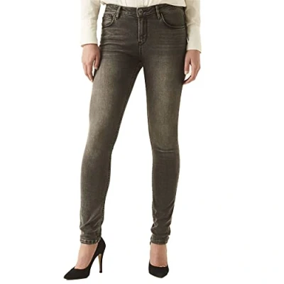 Afbeelding van GARCIA Celia Dames Skinny Fit Jeans Gray Maat W26 X L32
