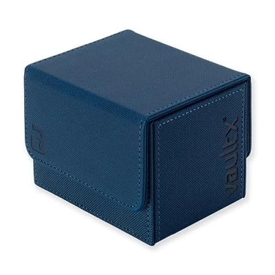 Afbeelding van Vault X Exo Tec modulaire zijlader dekboxmodule voor 100+ TCG kaarten afneembaar magnetisch deksel past op commandant en standaard ruilkaarten (blauw)