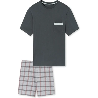 Afbeelding van Schiesser Comfort SET Pyjama, Heren, Maat: 56, Kohle