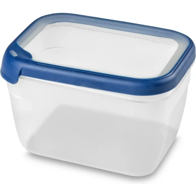 Afbeelding van Curver Grand Chef Vershoudbak Rechthoek 2.4L Transparant/Donkerblauw