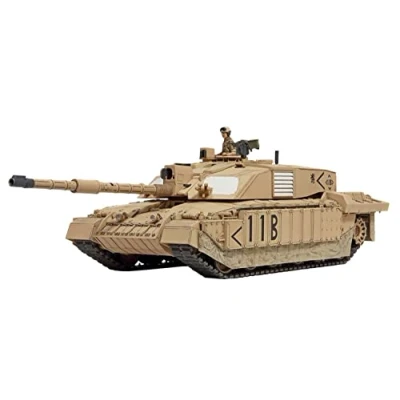 Afbeelding van Tamiya 32601 1:48 Brit. KPz Challenger 2 (woestijn) modelbouw, plastic bouwpakket, hobby, knutselen, lijmen, modelbouwset, model, montage, ongelakt