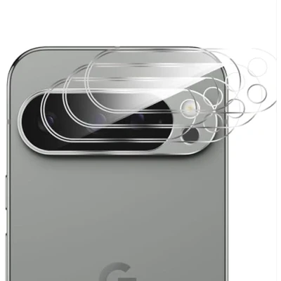 Afbeelding van GIOPUEY [Volledige bescherming van de camera compatibel met Google Pixel 9 Pro, 3 stuks] 3D glasbeschermfolie, zeer transparant, camerabescherming voor Pro