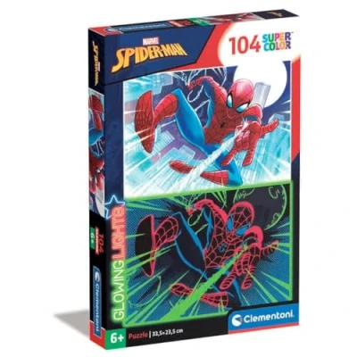 Afbeelding van Clementoni Glow in the Dark Puzzel Spiderman, 104st.