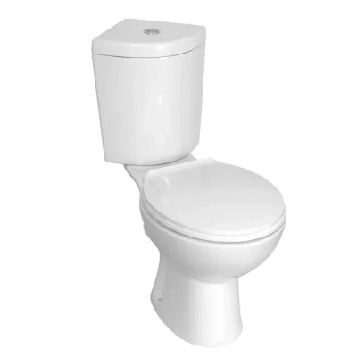 Afbeelding van Kerra Corner hoek toilet met reservoir en zitting wit