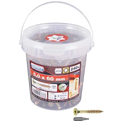 Afbeelding van CONNEX B30083 Uni Screws TX emmer 5,0x60 a 240pcs