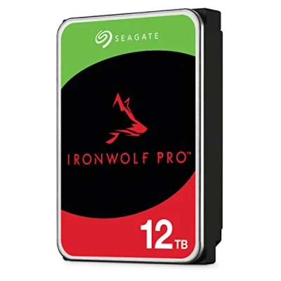 Afbeelding van Seagate IronWolf Pro, 12 TB, Enterprise NAS interne harde schijf HDD CMR, 3,5 inch, SATA, 6Gb/s, 7200 RPM, 256 MB cache, voor RAID Network Attached Storage, Rescue services (ST12000NT001)