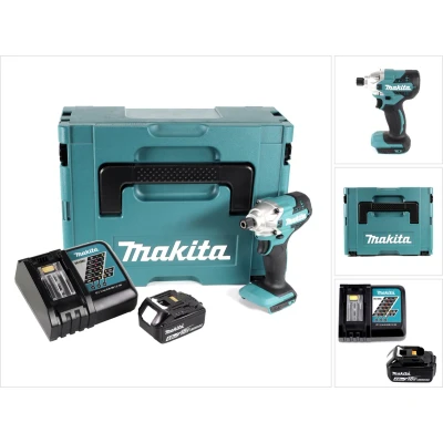 Afbeelding van Makita DTD 156 RM1J accu slagmoersleutel 18V 155Nm + 1x oplaadbare 4.0Ah lader Makpac