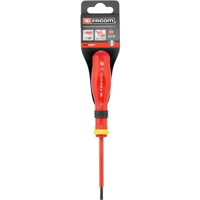 Afbeelding van FACOM AT3.5X75VEPB ProTwist schroevendraaier geisoleerd tot 1000V voor sleufschroeven 3,5 x 75 mm