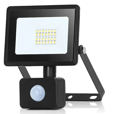 Afbeelding van Aigostar Led spot met bewegingssensor 20W, 2050 lm, zeer helder, voor buiten, IP65, waterdicht, 4000 K, natuurlijk wit, ideaal tuin, garage, terras enz.