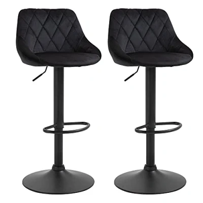 Afbeelding van HOMCOM In hoogte verstelbare barkruk set 835 502V02