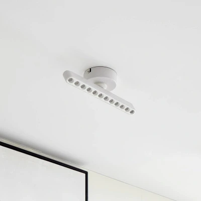 Afbeelding van Lindby LED spot Eldrin, wit, 1 lamp, lichtpunten