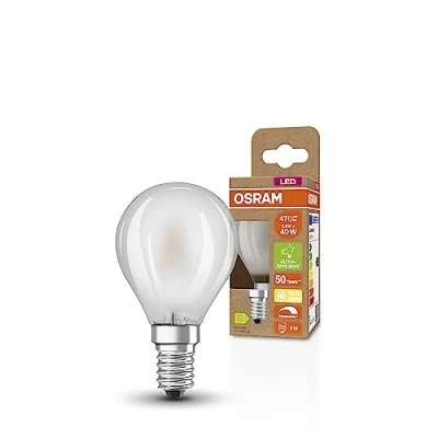 Afbeelding van OSRAM SUPERSTAR+ krone mat 40 LED pære, E14, klassisk pæreform, 2,9W, 470lm, 2700K, varmt hvidt lys, dæmpbar, glødetrådsteknologi, meget lavt energiforbrug, energieffektivitetsklasse B
