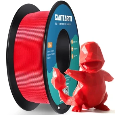 Afbeelding van GIANTARM PLA filament 1,75 mm, 3D printerfilament, rood, spoel van 1 kg