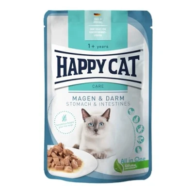 Afbeelding van Happy Cat Care Meat in Sauce Maag &amp; Darm Pouch 85 g