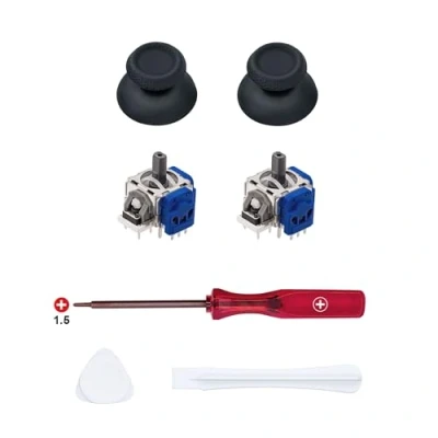 Afbeelding van Hall Analoge 3D Joystick Reparatieset voor PS5 DualSense Controller, Mcbazel 7 in 1 effect Vervanging Tool Controller