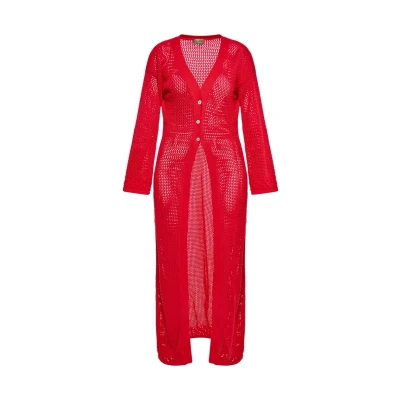 Afbeelding van ebeeza Oversized vest rood