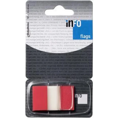 Afbeelding van Info flags 25x43mm rood blister � 50 stuks