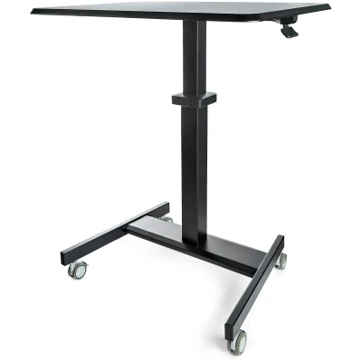 Afbeelding van StarTech.com Mobiel Bureau Ergonomisch Zit Sta Computermeubel op Wielen One Touch verstelbare