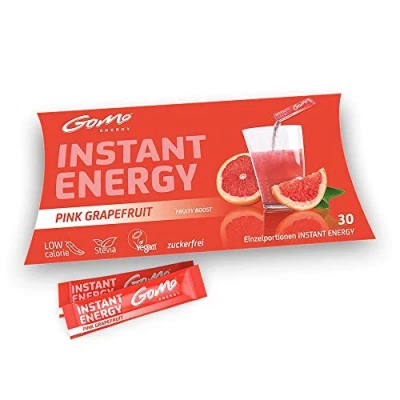 Afbeelding van GoMo ENEGY® 100% Natuurlijke vitaliteitsdrank Suikervrij uithoudingsvermogen en energieversterker Booster voor Energie, Focus &amp; Concentratie Veganistisch, Caloriearm, Stevia gezoet PINK GRAPEFRUIT 30 Porties