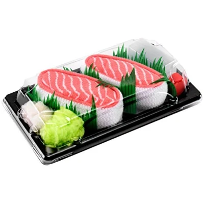 Afbeelding van Rainbow Socks Man Vrouw Sushi Box Zalm 1 Paar Maat EU 36 40