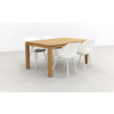 Afbeelding van Hartman Sophie Element wit/Rome brown 170 cm. tuinset 5 delig
