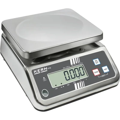 Afbeelding van Kern FFN 3K0.5IPN Tafelweegschaal Weegbereik (max.) 3 kg Resolutie 0.5 g werkt op het lichtnet, een accu Zilver
