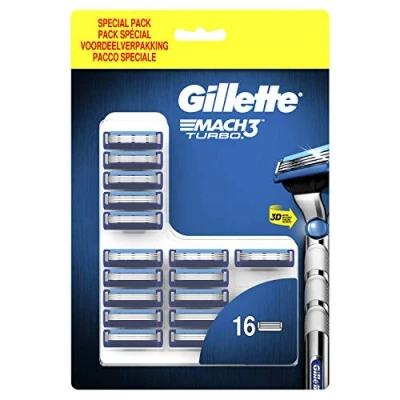 Afbeelding van Gillette Mach3 Turbo Scheermesjes 16 Stuks