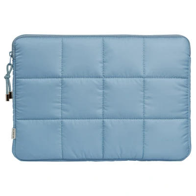 Afbeelding van Selencia Puffy Laptop Sleeve Hoes geschikt voor 15 / 15.3 15.6 16 16.2 inch Slate Blue