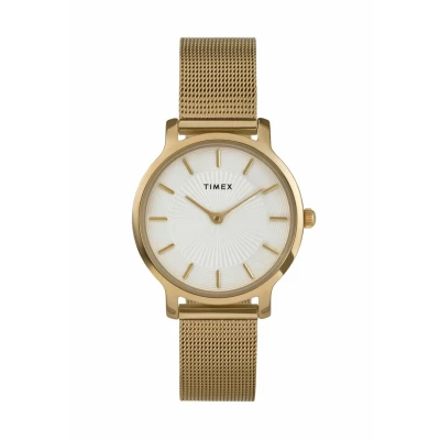 Afbeelding van Timex Quartz Analog Transcend Horloge, Dames, Maat: One Size, Gold tone
