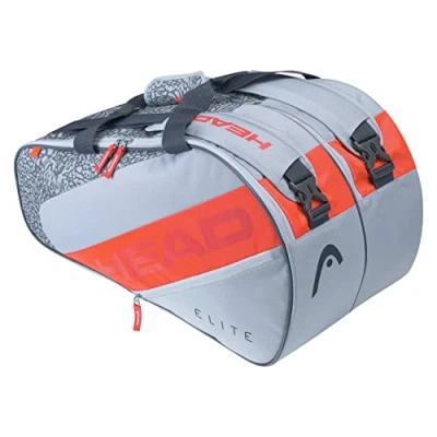 Afbeelding van Head Elite Padel Supercombi Grijs Oranje Tas Tassen BestelPadel.nl