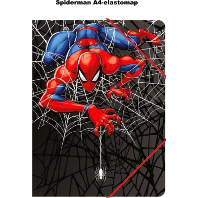 Afbeelding van Spiderman Marvel Elastomap A4. Afm. 32 x 24 cm.